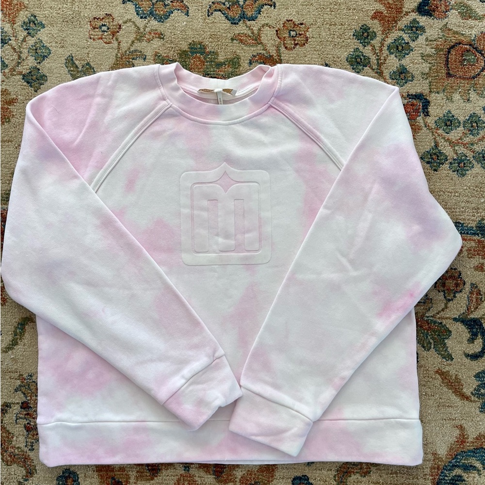 Maje 💕 Soft Pink Tie-Dye Sweatshirt, Size 2 (fits like small)